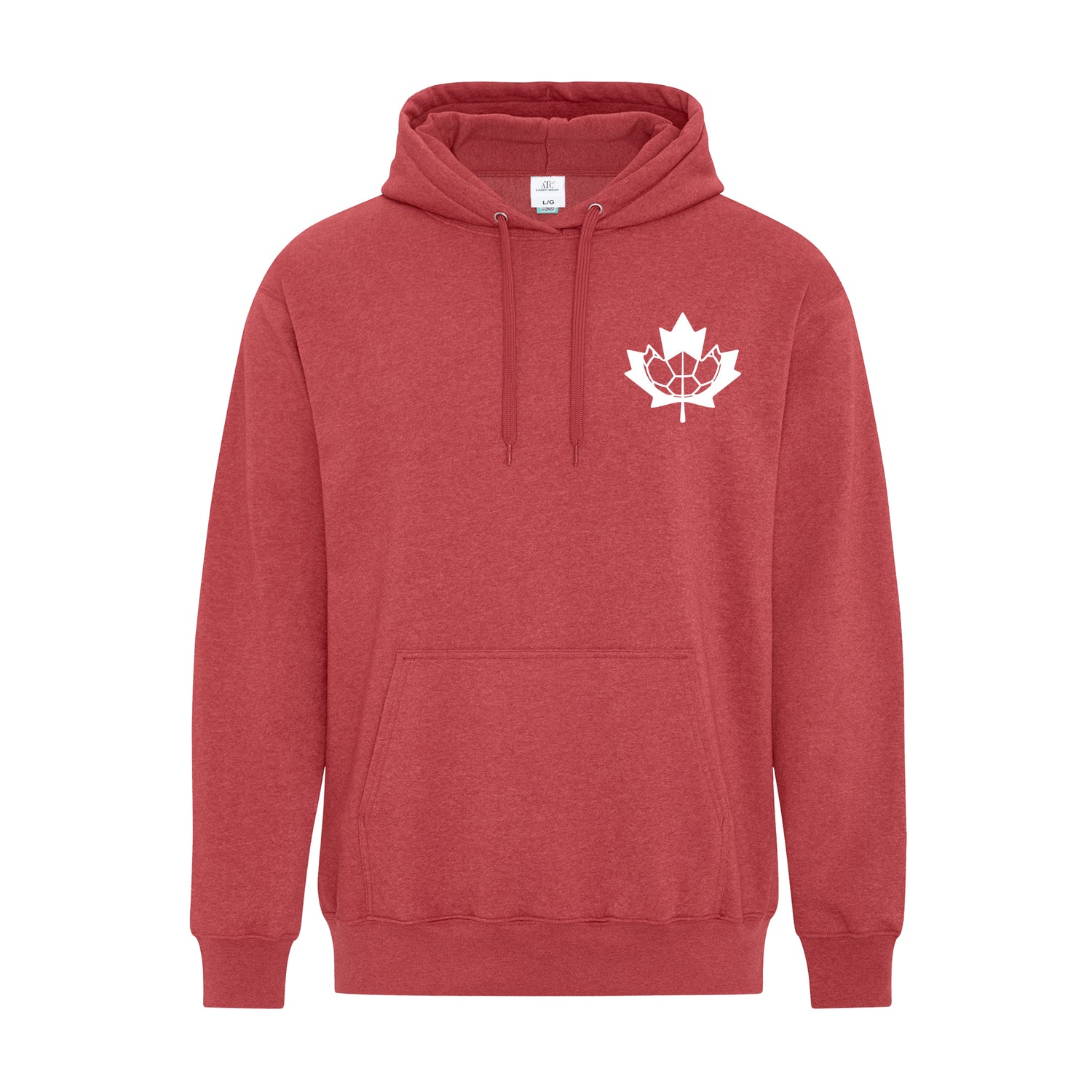 Living for Soccer In Canada -  Heart Crest Hoodie (w/ back)